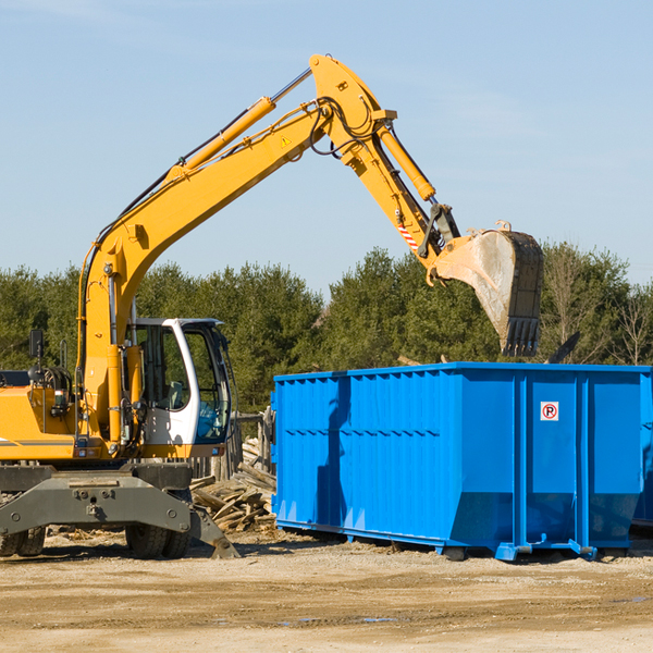 can i choose the location where the residential dumpster will be placed in Hamilton Missouri